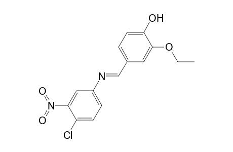4-[(4-chloro-3-nitro-phenylimino)-methyl]-2-ethoxy-phenol