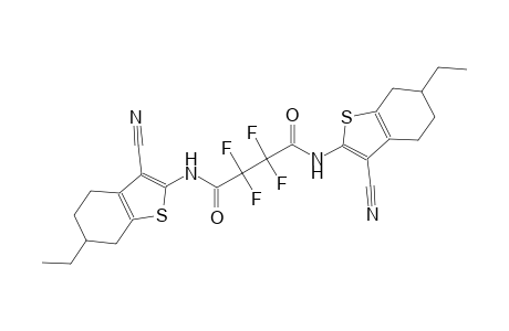 N~1~,N~4~-bis(3-cyano-6-ethyl-4,5,6,7-tetrahydro-1-benzothien-2-yl)-2,2,3,3-tetrafluorosuccinamide