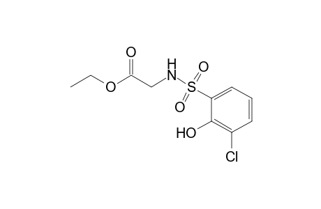 Glycine, N-[(3-chloro-2-hydroxyphenyl)sulfonyl]-, ethyl ester