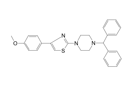 2-(4-benzhydrylpiperazin-1-yl)-4-(4-methoxyphenyl)-1,3-thiazole