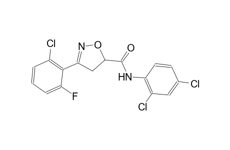 3-(2-chloro-6-fluorophenyl)-N-(2,4-dichlorophenyl)-4,5-dihydro-5-isoxazolecarboxamide