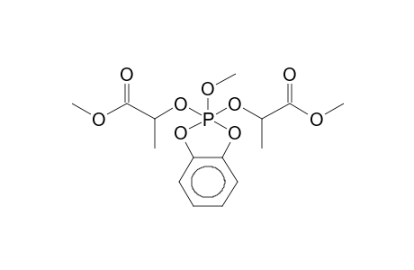 2-METHOXY-2,2-BIS(ALPHA-CARBOMETHOXYETHOXY)-4,5-BENZO-1,3,2-DIOXAPHOSPHOLANE