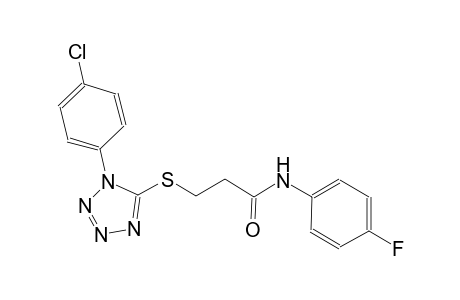 propanamide, 3-[[1-(4-chlorophenyl)-1H-tetrazol-5-yl]thio]-N-(4-fluorophenyl)-
