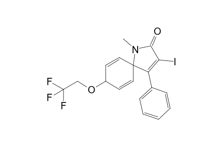 trans-3-Iodo-1-methyl-4-phenyl-8-(2,2,2-trifluoroethoxy)-1-azaspiro[4.5]deca-3,6,9-trien-2-one