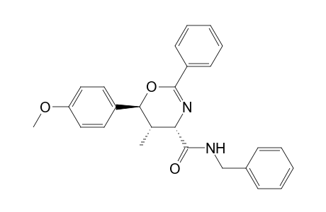 4H-1,3-Oxazine-4-carboxamide, 5,6-dihydro-6-(4-methoxyphenyl)-5-methyl-2-phenyl-N-(phenylmethyl)-, (4.alpha.,5.alpha.,6.beta.)-(.+-.)-