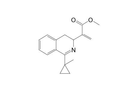 3,4-Dihydro-3-[1'-(methoxycarbonyl)vinyl]-1-(1"-methylcyclopropyl)isoquinoline