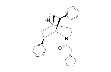 (E)-(7RS,8RS)-(+/-)-2-PYRROLIDINO-1-(5-DIMETHYLAMINO-7,8-DIPHENYL-2-AZABICYCLO-[3.2.2]-NON-2-YL)-ETHANONE