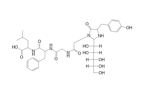 N-{[2-(D-manno-Pentitol-1-yl)-4-(4-hydroxybenzyl)-5-oxoimidazolidin-1-yl]acetyl}glycyl-L-phenylalanyl-L-leucine