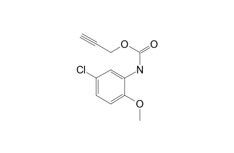 Carbonic acid, monoamide, N-(5-chloro-2-methoxyphenyl)-, propargyl ester