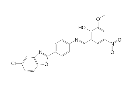 2-({[4-(5-chloro-1,3-benzoxazol-2-yl)phenyl]imino}methyl)-6-methoxy-4-nitrophenol