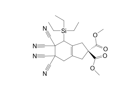 dimethyl 5,5,6,6-tetracyano-4-triethylsilyl-1,3,4,7-tetrahydroindene-2,2-dicarboxylate