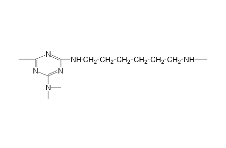 Poly(6-dimethylamino-2,4-hexamethylenediamino-s-triazine)