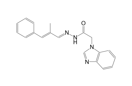 1H-benzimidazole-1-acetic acid, 2-[(E,2E)-2-methyl-3-phenyl-2-propenylidene]hydrazide