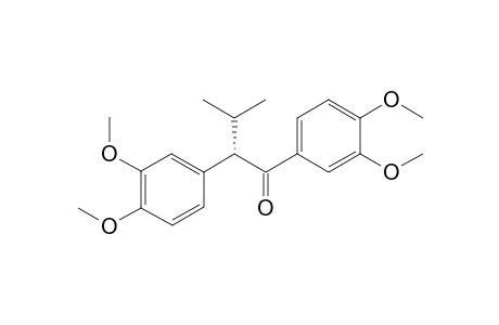 (2S)-1,2-bis(3,4-dimethoxyphenyl)-3-methyl-1-butanone