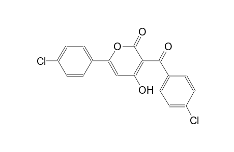 2H-pyran-2-one, 3-(4-chlorobenzoyl)-6-(4-chlorophenyl)-4-hydroxy-