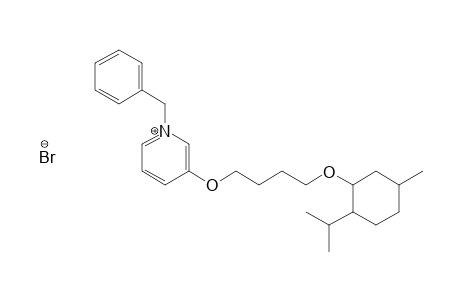 Pyridinium, 3-[4-[[5-methyl-2-(1-methylethyl)cyclohexyl]oxy]butoxy]-1-(phenylmethyl)-, bromide, [1R-(1alpha,2beta,5alpha)-