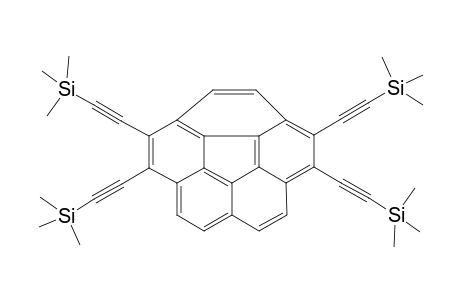 1,2,5,6-Tetrakis(trimethylsilylethynyl)corannulene