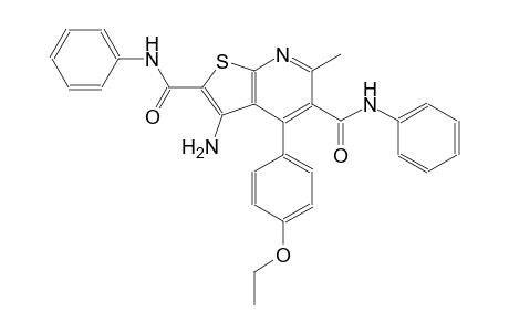 thieno[2,3-b]pyridine-2,5-dicarboxamide, 3-amino-4-(4-ethoxyphenyl)-6-methyl-N~2~,N~5~-diphenyl-