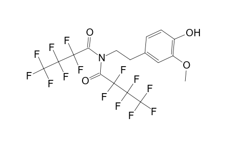 Butanamide, 2,2,3,3,4,4,4-heptafluoro-N-(2,2,3,3,4,4,4-heptafluoro-1-oxobutyl)-N-[2-(4-hydroxy-3-methoxyphenyl)ethyl]-