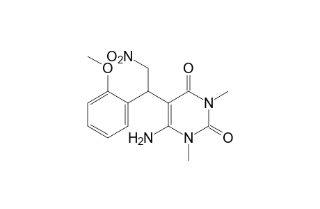 6-amino-1,3-dimethyl-5-[o-methoxy-alpha-(nitromethyl)benzyl]uracil