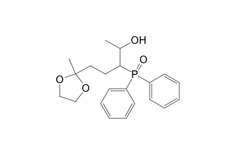5-Diphenylphosphinoyl-6-hydroxyheptan-2-one ethylene acetal