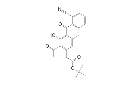 2-Anthraceneacetic acid, 3-(cyanoacetyl)-9,10-dihydro-4-hydroxy-10-oxo-, 1,1-dimethylethyl ester