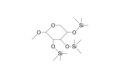 Xylopyranoside, methyl 2,3,4-tris-O-(trimethylsilyl)-, .alpha.-D-