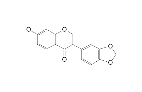 7-Hydroxy-3-(3,4-methylenedioxyphenyl)-4-chromanone