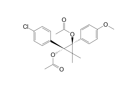 1-(4-Chlorophenyl)-2-(4-methoxyphenyl)-3,3-dimethylcyclopropane-trans-1,2-diyl diacetate