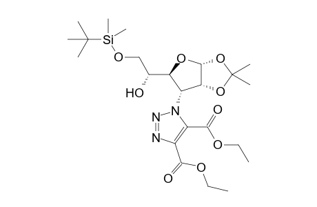 4,5-Dicarbethoxy-1-(6'-O-t-butyldimethylsilyl-3'-deoxy-1',2'-O-isopropylidene-.alpha.,D-glucofuranos-3'-yl)-1,2,3-triazole