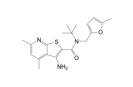 N2-(tert-Butyl)-N2-(5-methyl-2-furylmethyl)-3-amino-4,6-dimethylthieno[2,3-b]pyridine-2-carboxamide