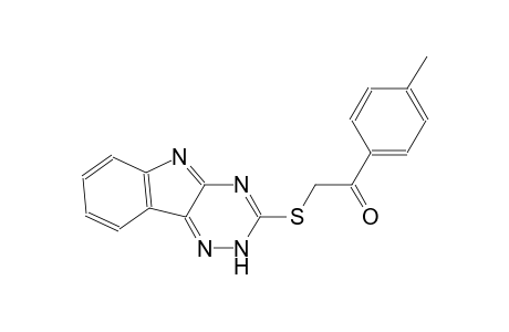 1-(4-methylphenyl)-2-(2H-[1,2,4]triazino[5,6-b]indol-3-ylsulfanyl)ethanone