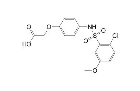 (4-{[(2-chloro-5-methoxyphenyl)sulfonyl]amino}phenoxy)acetic acid