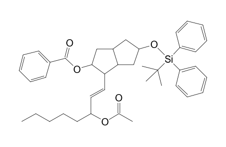 1-(3"-Acetyloxy-1"-octenyl)-5-[(1',1'-dimethylethyl)diphenylsilyloxy]octahydro-2-pentalenyl benzoate