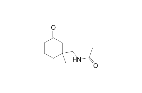 N-[(1-methyl-3-oxidanylidene-cyclohexyl)methyl]ethanamide