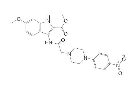methyl 6-methoxy-3-({[4-(4-nitrophenyl)-1-piperazinyl]acetyl}amino)-1H-indole-2-carboxylate