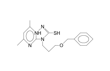 3-(3-Benzyloxy-propyl)-5,7-dimethyl-1,2,4-triazolo(1,5-A)-pyrimidinium-2-thiolate