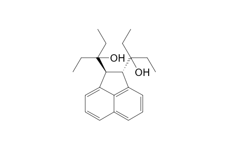 trans-3,3'-(1,2-Dihydroacenaphthylene-1,2-diyl)dipentan-3-ol