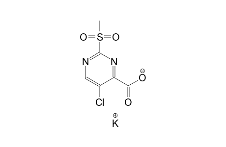 potassium 5-chloro-2-(methylsulfonyl)pyrimidine-4-carboxylate