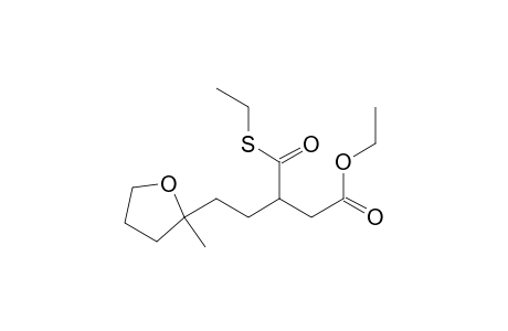 2-Furanpentanoic acid, .beta.-[(ethylthio)carbonyl]tetrahydro-2-methyl-, ethyl ester