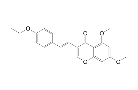 (E)-4'-Ethoxy-5,7-dimethoxy-3-styrylchromone