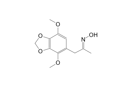 (E)-N-[1-(4,7-dimethoxy-2H-1,3-benzodioxol-5-yl)propan-2-ylidene]hydroxylamine