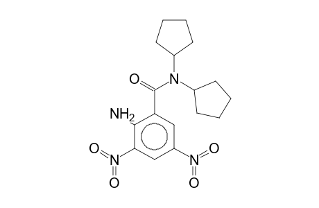 2-Amino-N,N-dicyclopentyl-3,5-dinitrobenzamide