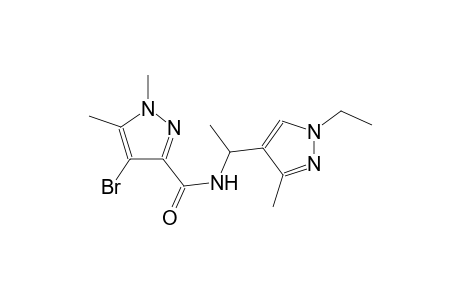 4-bromo-N-[1-(1-ethyl-3-methyl-1H-pyrazol-4-yl)ethyl]-1,5-dimethyl-1H-pyrazole-3-carboxamide