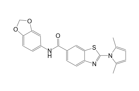 6-benzothiazolecarboxamide, N-(1,3-benzodioxol-5-yl)-2-(2,5-dimethyl-1H-pyrrol-1-yl)-
