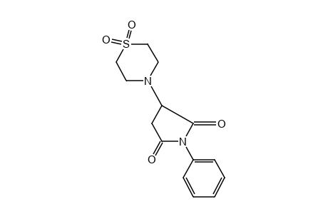 N-phenyl-2-thiomorpholinosuccinimide, S,S-dioxide