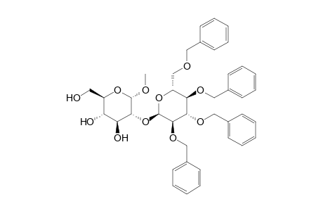Methyl 2-O-(2',3',4',6'-tetra-O-benzyl-.alpha.-D-glucopyranosyl)-.alpha.-D-glucopyranoside