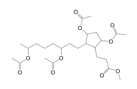 3-(2-(3,7-di(acetoxy)octyl)-3,5-di(acetoxy)cyclopentyl)propanoic acid methyl ester