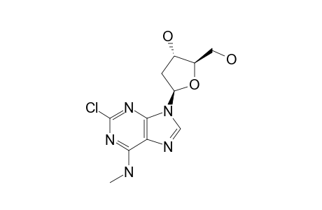 2-CHLORO-9-(2'-DEOXY-BETA-D-ERYTHRO-PENTOFURANOSYL)-6-(METHYLAMINO)-9H-PURINE
