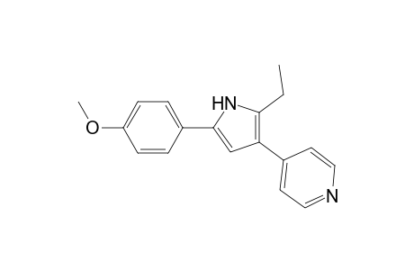 Pyridine, 4-[2-ethyl-5-(4-methoxyphenyl)-1H-pyrrol-3-yl]-